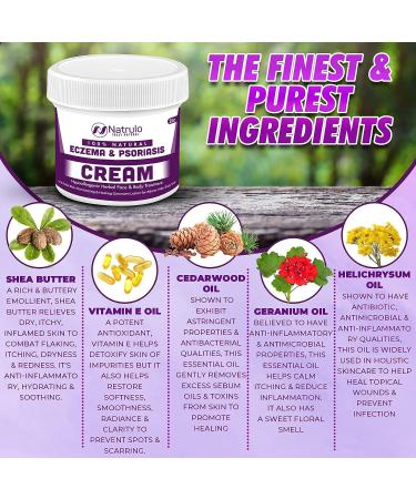 Natrulo Natural Eczema & Psoriasis Cream 2oz Gentle Itch Relief for Adults, Kids & Babies - Buy Online on SooperMarket.com