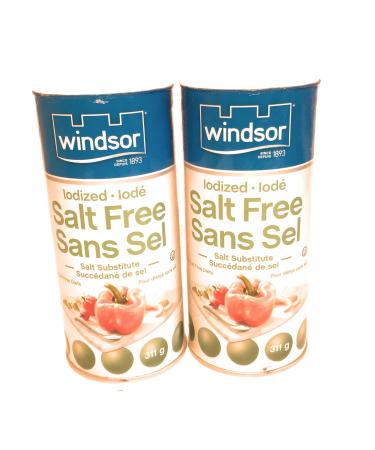 WINDSOR NOSALT Salt Free IODIZED Salt Substitute - 2 X 311g