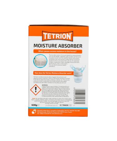 Tetrion Moisture Absorber - Prevent Condensation & Improve Air Quality | 360 Air Flow | Covers 20 m | Versatile Pack of 6 | 630g - Buy Online on SooperMarket.com