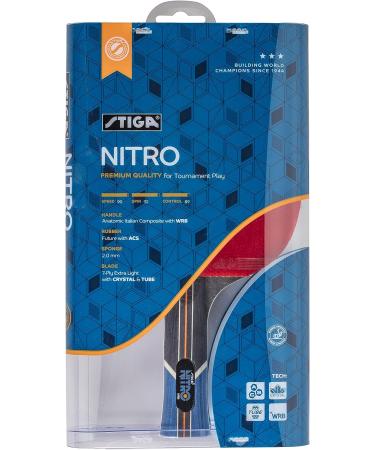STIGA Nitro Performance Ping Pong Paddle - 6-Ply Light Blade - 2mm Premium Sponge - Anatomic Composite Handle - Buy Online on SooperMarket.com