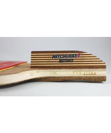 Nitchugo Japanese Penhold Table Tennis Racket | Nakama Series | Maximum Control for Beginning Penhold Players | Recommended for Beginners (NITI) - Buy Online on SooperMarket.com