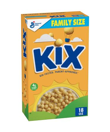 Kix, Whole Grain Breakfast Cereal, Crispy Corn Puffs, 18 oz