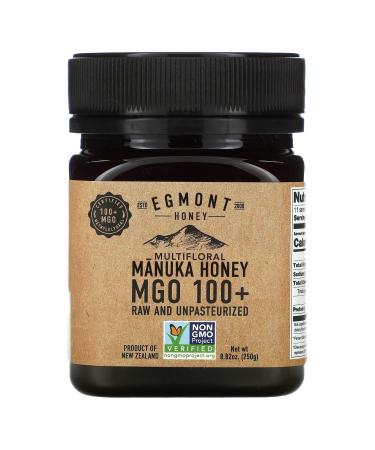 Egmont Honey Multifloral Manuka Honey Raw And Unpasteurized MGO 100+ 8.82 oz (250 g)