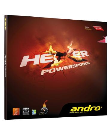 ANDRO Rubber Hexer Powersponge Black 1 7 mm