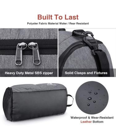 Canway 45L Sports Gym Bag Travel Duffel with Wet Pocket & Shoes Compartment - Lightweight Gray | Men & Women - Buy Online on SooperMarket.com