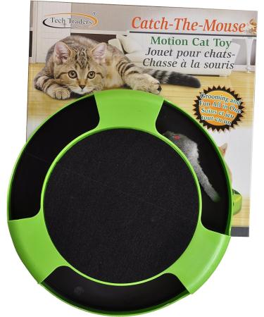 Tech Traders Cat Kitten Catch the Mouse Plush Moving Toy Scratching Claw Care Mat Play Toy - Buy Online on SooperMarket.com