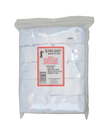 Pro-Shot .22-.270 Caliber 11/8-1000 Count Patches