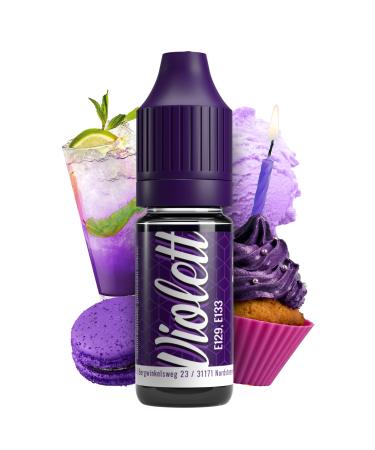 Food coloring violet 10ml dye highly concentrated made in de sugar -free fluid for coloring drinks cakes dough toppings slime and much more.Tortendendeko - baking accessories