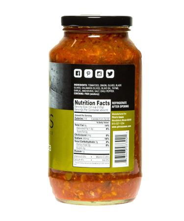 Pirro's All-Natural Puttanesca Pasta Sauce - Gluten-Free, No Processed Sugar (1.5 lb) - Buy Online on SooperMarket.com