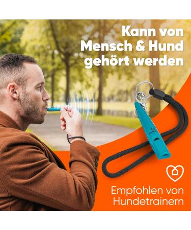 Qomfy Home Dog Pipe with Bracelet & Collar (Blue) - Ideal Recall Training & Educational Aid for Dogs - High-Quality Dog Whistle - Buy Online on SooperMarket.com