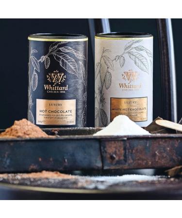 Whittard of Chelsea Luxury White Hot Chocolate Gift Set Bundle with Luxury White Hot Chocolate Mini Marshmallows & Glass Mug with Rose Gold Spoon Hot Chocolate Gifts for Her/Him - Buy Online on SooperMarket.com