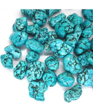 Natural Crystal Rough Natural White Turquoise Dyed Green Tumbled Irregular Stone Crystal Gemstone Natural Stone (Size : 10g) - Buy Online on SooperMarket.com