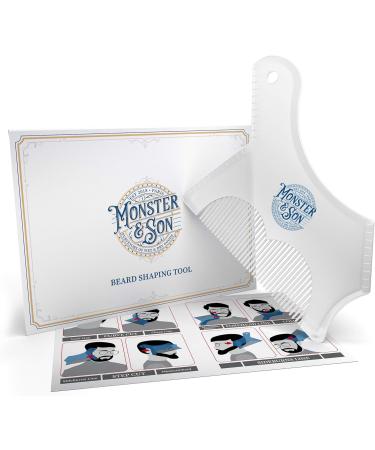 Monster&Son Beard Shaping Tool - Classic Clear Oversized Design - Buy Online on SooperMarket.com