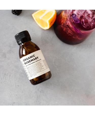 Erbology Organic Rosemary Water 100ml - Premium Food Grade Hydrolate of Rosemary - Healthy Hair - Small Batch - Sustainably Sourced Straight from Farm in Provence France - Buy Online on SooperMarket.com
