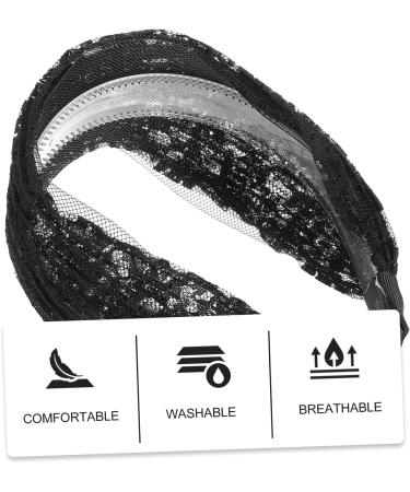 minkissy Wide Lace Headband Womens Fashion Headbands Hair Scrunchies for Women's Hair Black Girl Hair Accessories Black Headbands for Women Girl Headbands Girls Headband Women Headdress - Buy Online on SooperMarket.com