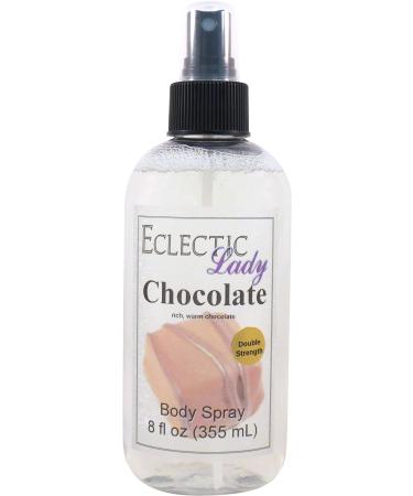 Chocolate Body Spray (Double Strength) 8 ounces Body Mist for Women with Clean Light & Gentle Fragrance Long Lasting Perfume with Comforting Scent for Men & Women Cologne with Soft Subtle Aroma Double Strength 8 Fluid Ounces