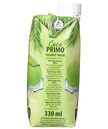Coco Primo Coconut Water - Pure Refreshing Vegan Sports Drink | Low-Calorie Exotic Thirst Quencher (330 ml) - Buy Online on SooperMarket.com