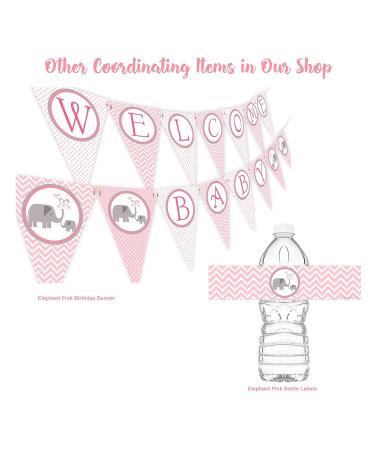 Little Elephant Blue Bottle Wraps - Set of 20 | Baby Shower Water Bottle Labels | Made in the USA - Buy Online on SooperMarket.com