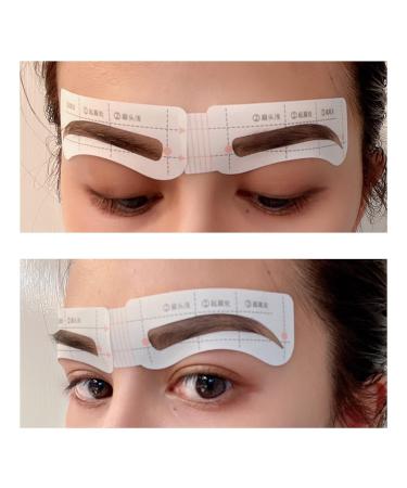 12 Style/Shape Self-Adhesive Eyebrows Stencil - 26 Pcs. Per Pad for Perfect Eyebrow Shaping - Buy Online on SooperMarket.com