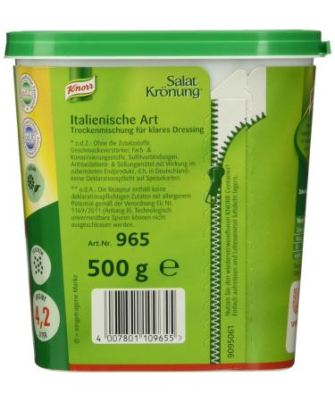 Buy Knorr Salad Dressing Italian Style 500g - Authentic Flavor for Fresh Salads | International Shipping - Buy Online on SooperMarket.com