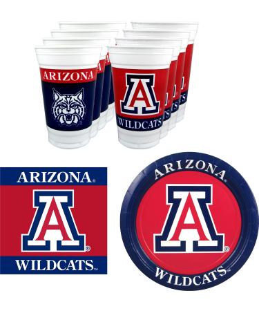 Westrick Arizona Wildcats Party Supplies - 48 Pieces (Serves 16)