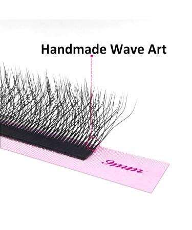 VEYES INC YY Lash Extensions Tray - C/D Curl 9-15mm Mixed Length Premade Volume Eyelash Fans | Professional Supplies Matte Black 5D-W 0.07 D-curl - Buy Online on SooperMarket.com
