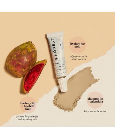 Honest Beauty Hydrating Eye Cream with Hyaluronic Acid, Chamomile & Calendula | EWG Certified, Dermatologist Tested, Hypoallergenic & Cruelty-Free | 0.5 fl. oz - Buy Online on SooperMarket.com