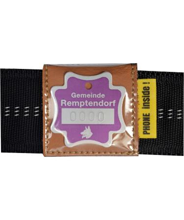 Josi.li Dog Collar Pocket - Nappa Leather Eco-Friendly Fits 33x33mm & 40mm Collars 6 Colors Available - Buy Online on SooperMarket.com