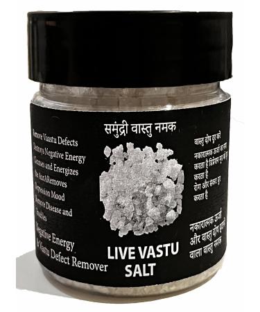 Live Vaastu Salt Vastu Salt Salt (250 Gram) Khada salt Suddh Namak- Negative energy Cleanser/Remover Sea Salt - Traditional Crystal White Salt Village Salt Sabut Namak Desi Namak