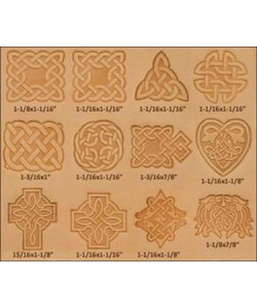 Tandy Leather Craftool Celtic Stamp Set 8161-00 - Pack of 12 Stamps for DIY Leather Crafting - Buy Online on SooperMarket.com