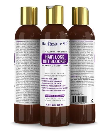 DHT Blocker Conditioner for Hair Loss & Growth - Lavender Geranium, Biotin, Caffeine - Thickening Formula for Thin, Fine Hair - Regrowth Treatment - Buy Online on SooperMarket.com