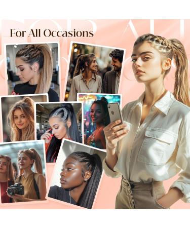 TESS Claw Clip in Ponytail Hair Extensions 26 Inches Straight Ponytail Extension Ash Blonde Balayage Hair Extensions Clip in Ponytail Blond for Women 150g - Buy Online on SooperMarket.com