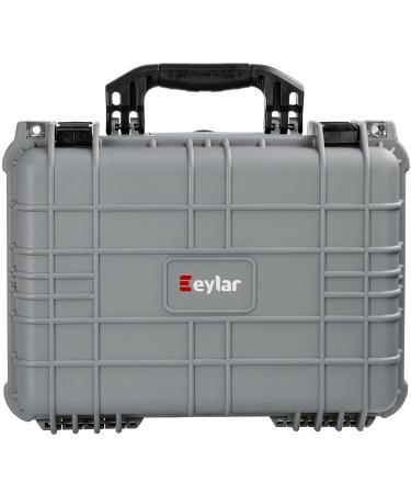 Eylar Standard 16" Gear, Equipment, Hard Camera Case Waterproof with Foam TSA Standards (Gray)