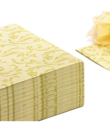 Buy Papstar Royal Collection 50 Lime Green Napkins - 1/4 Fold Damascato (40x40cm) - International Shipping Available! - Buy Online on SooperMarket.com