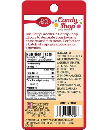 Betty Crocker Candy Shop Eyeballs 0.88 oz - Spooky Halloween Treat for Trick-or-Treaters - Buy Online on SooperMarket.com