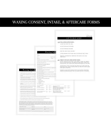 75 Wax Consumption & Post-Treatment Forms | A1 Size | Client Signature | 25 Intake 25 Constant 25 Follow-Up | International Shipping - Buy Online on SooperMarket.com