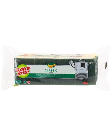 Scotch-Brite Classic Grip Sponge 8 pieces pPack Nail Protection Sponge Green - Classic