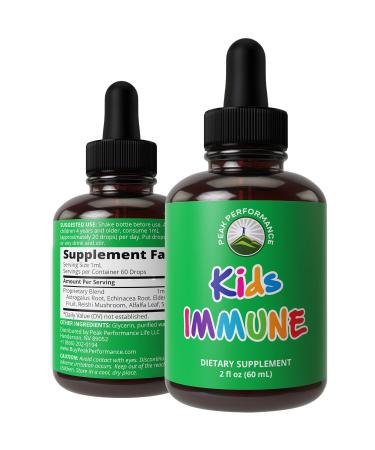 Kids Immune Support. Liquid Vitamins For Kids. No Bitter Taste. Sugar Free Vegan Supplement with Astragalus Echinacea Elderberry Reishi Spirulina. Children s Immunity Defense Booster Drops