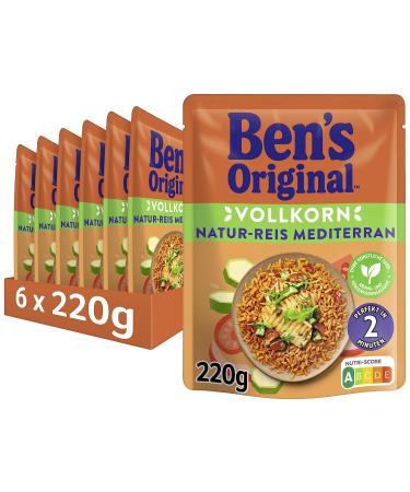 BEN'S ORIGINAL Ben's Original Express Rice Mediterranean Natural Rice 6 packs (6 x 220g) Mediterranean Natural Rice 220 g (pack of 6)
