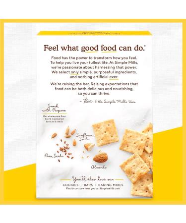 Simple Mills Almond Flour Crackers Fine Ground Sea Salt Snack Packs - Gluten Free Vegan Healthy Snacks 4.9oz (Pack of 6) - Buy Online on SooperMarket.com