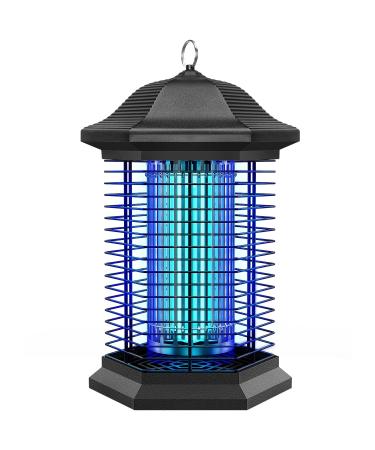 AMUFER Bug Zapper Outdoor Indoor, Electric Mosquito Zapper Fly Zapper, Bug Mosquito Fly Insect Traps Killer and Repellent for Home, Garden, Patio, Upgrade 4400V High Voltage 18W Power Black