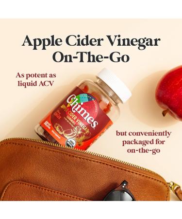 Chimes Apple Cider Vinegar Gummies with Ginger - Organic USA Made 1000mg ACV + 60mg Ginger per 2 Gummies - 60 Count - Buy Online on SooperMarket.com