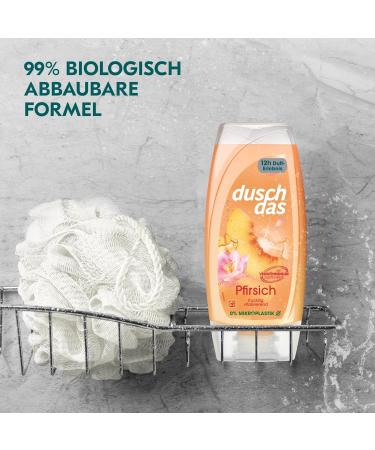 Duschdas Peach Shower Gel 6x225ml - Refreshing Fragrance for an Invigorating Start to Your Day - International Shipping Available - Buy Online on SooperMarket.com