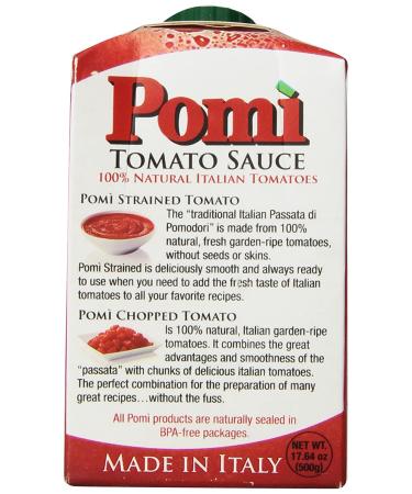 Pomi Tomato Sauce 17.64 oz (Pack of 12) - 100% Natural, BPA Free | Buy Now! - Buy Online on SooperMarket.com