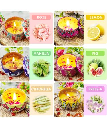 Fragrance Candle Gift Set for Women | 6 Natural Soy Wax Aromatherapy Candles - Perfect for Mother's Day Christmas Birthdays & Valentine's Day - Buy Online on SooperMarket.com
