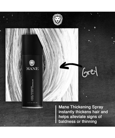 MANE Hair Thickening Spray & Root Touch Up Seal & Control Combo Pack Instantly Thicker Hair for Men & Women Fill in Hairlines and Hide Thinning and Fine Patches - Gray 12 Colors (6.76 oz) Grey - Buy Online on SooperMarket.com