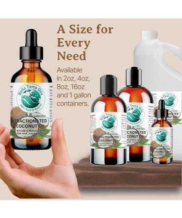 Shop Bella Terra Organic Fractionated Coconut Oil 16 oz - Nutrient-Rich Antioxidants & MCTs for Skin Care & Wellness - International Shipping Available - Buy Online on SooperMarket.com