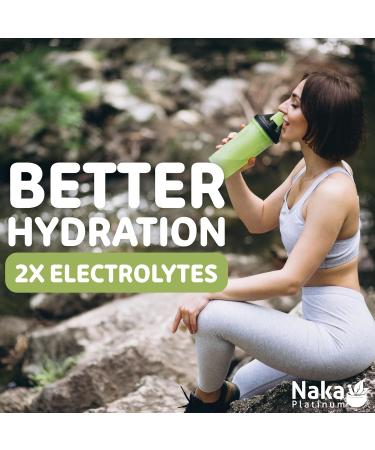 Naka Electrolytes + Energy Natural Hydration Drink Mix powder Berry Flavour Caffeine Free Botanical Boost with Beetroot Hawthorn Berry and Ginseng Made in Canada (24 sachets) - Buy Online on SooperMarket.com
