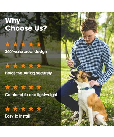 Simplethings Waterproof AirTag Dog Collar | Anti-Loss Silicone Cover for Cats & Dogs | Compatible with Apple AirTag | Pink & Purple S-12mm - Buy Online on SooperMarket.com