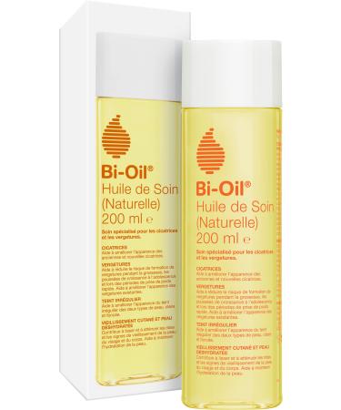 BI-OL Natural care oil-specialized care for stretch marks scars dry skin and uneven complexion-100% natural formula-ideal during pregnancy-1 x 200 ml 200 ml (1 Pack)